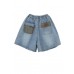 Chic Navy Cotton pockets hot pants  Pants Summer