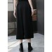 2019 women woolen blended high waist pants loose casual patchwork pants skirt
