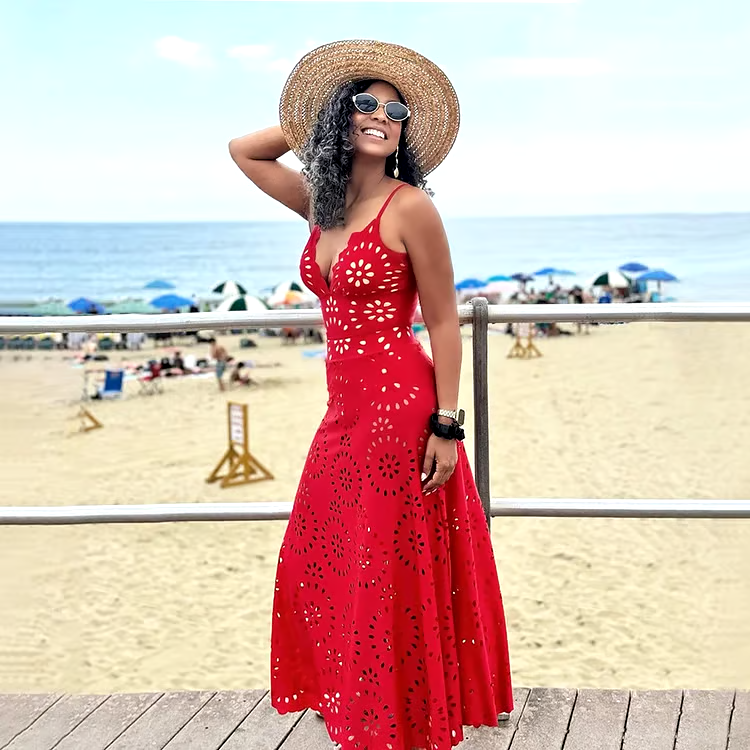 DBVACAY Laser Cutting Flower Hollow Flared Skirt Swimsuit Set DBVACAY Laser Cutting Flower Hollow Flared Skirt Swimsuit Set