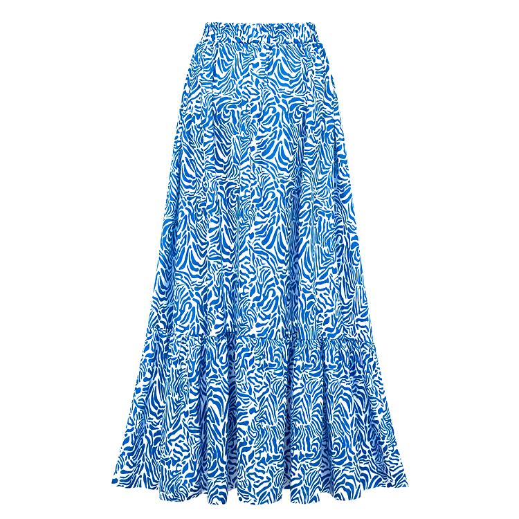 Ruffle Printed One Piece  Swimsuit Set