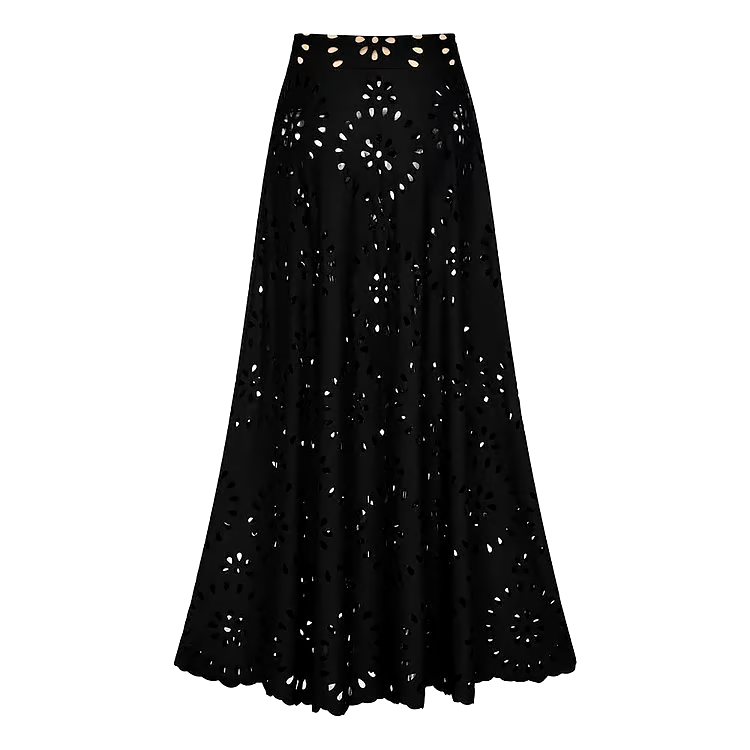 DBVACAY Laser Cutting Flower Hollow Flared Skirt Swimsuit Set DBVACAY Laser Cutting Flower Hollow Flared Skirt Swimsuit Set