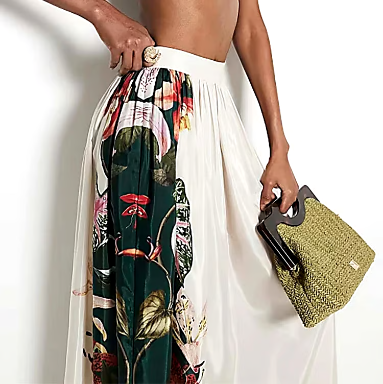 Lily Printed Laser Cut Bikini  Swimsuit Set