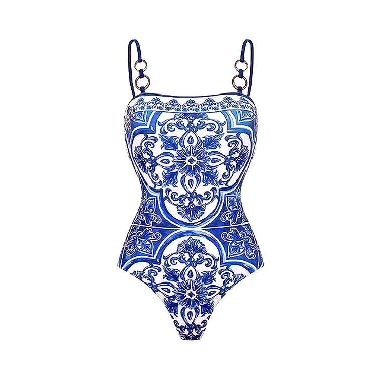 Printed One Piece Swimsuit Set Printed One Piece Swimsuit Set