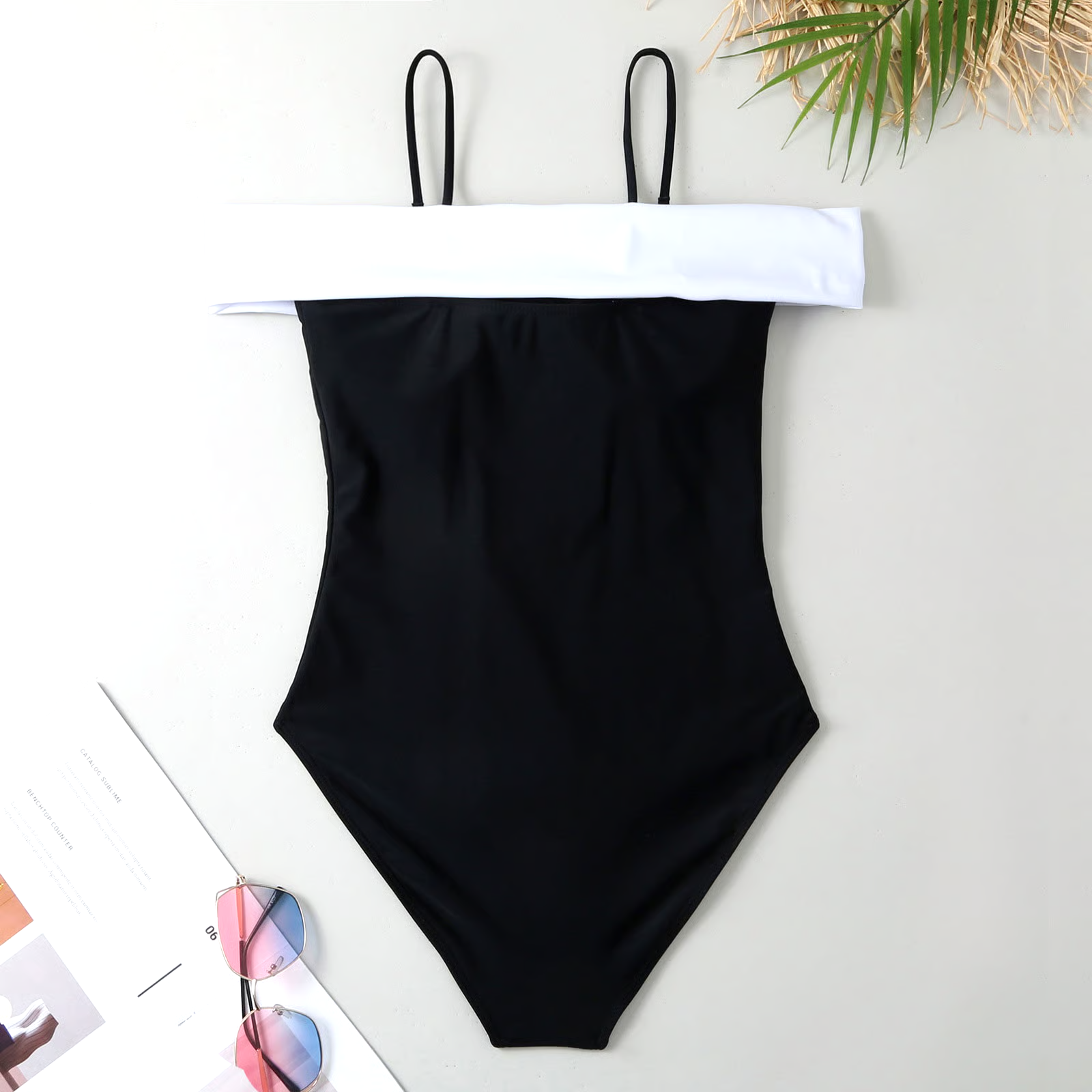 Retro Hepburn Style Swimsuit Set Retro Hepburn Style Swimsuit Set