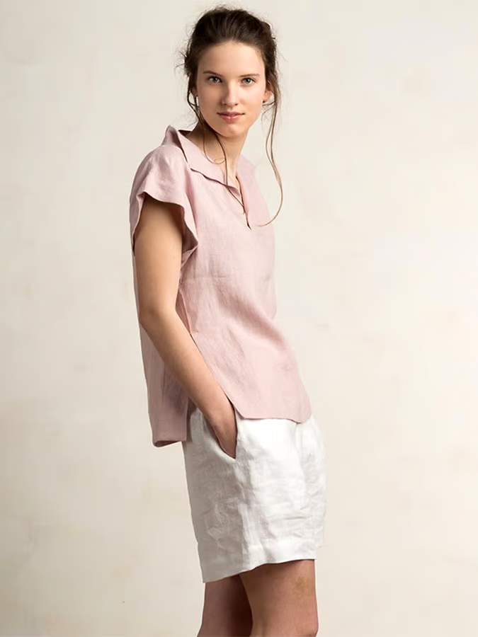 Women's Summer Short Sleeve Cotton&Linen T-Shirt Women's Summer Short Sleeve Cotton&Linen T-Shirt