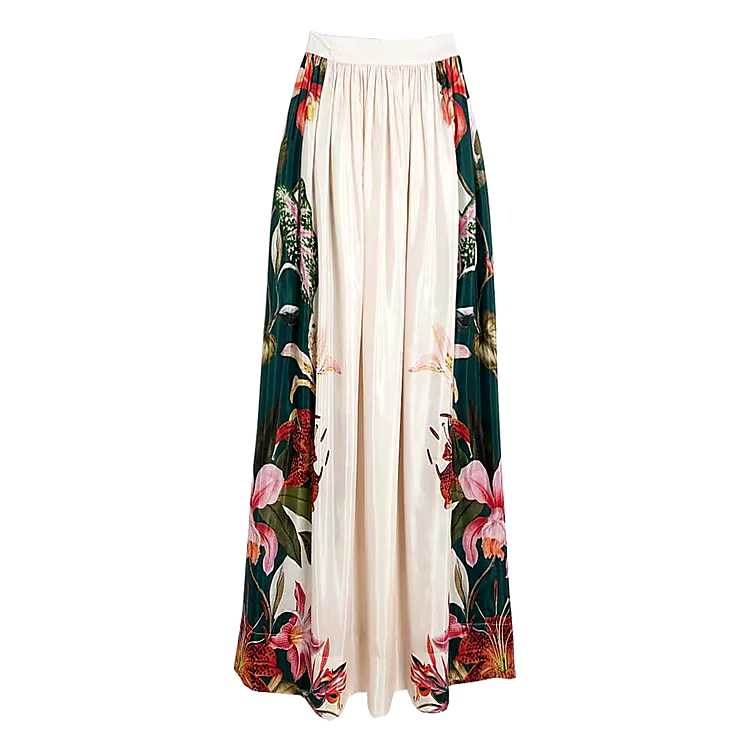 Lily Printed Laser Cut Bikini  Swimsuit Set