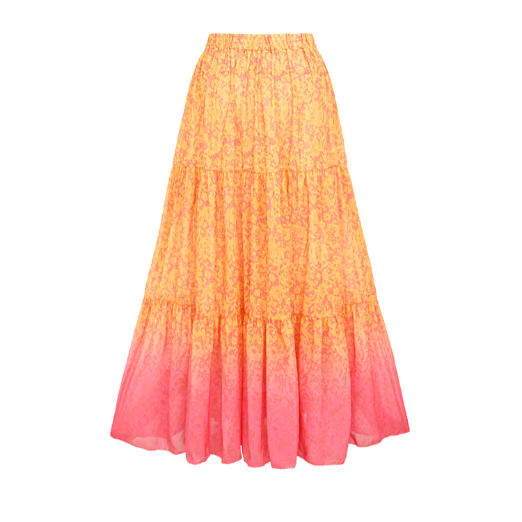 Gradation Print Skirt Swimsuit Set Gradation Print Skirt Swimsuit Set