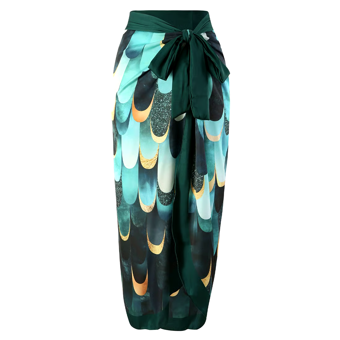 Green Gradient Swimsuit Set