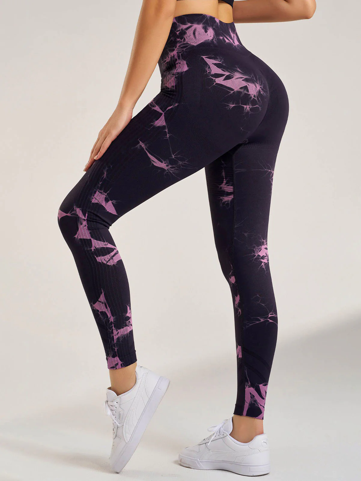 Elastic Tie Dyed Fitness Yoga Pants Elastic Tie Dyed Fitness Yoga Pants