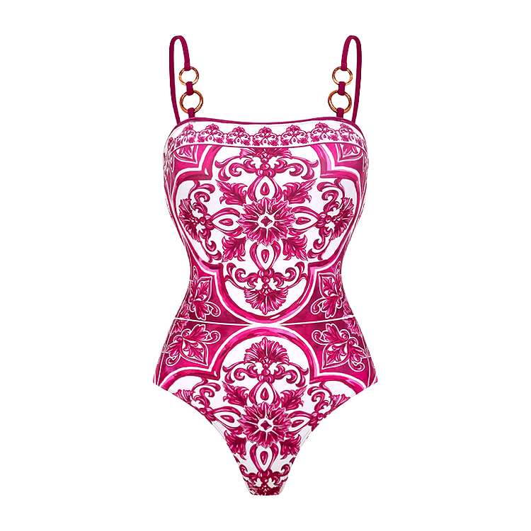 Sling Print Dressi Two Piece Swimsuit Set