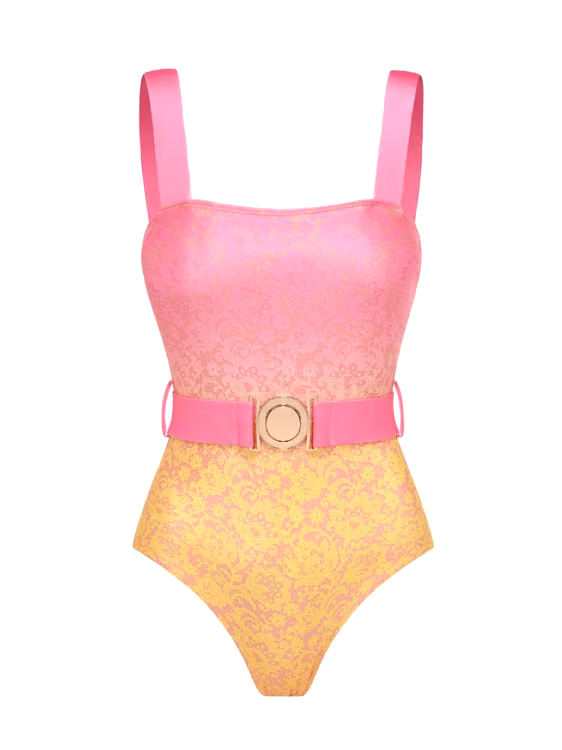 Gradation Print Skirt Swimsuit Set Gradation Print Skirt Swimsuit Set