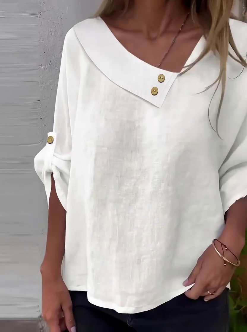 Women'S Casual Solid Color Tops Shirts